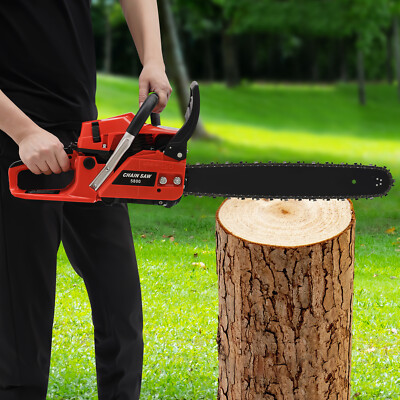 58CC 20inch Gas Chainsaw 2 Stroke Gasoline Powered Chain Saws Cutting Wood