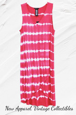 DESIGN HISTORY Women's Size XL Asymmetric Tank Dress, Sleeveless Maxi Sundress