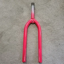old school NOS Tange 1979 20 inch red bmx bike forks