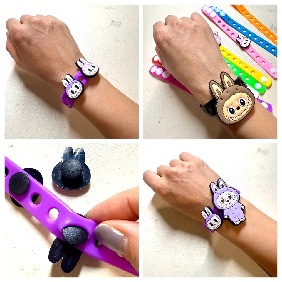 Juego de regalo Kawaii Party Favor - Llavero, pulsera y dijes de resina hechos a mano Foto 4 de 4