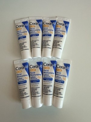 CeraVe AM Facial Moisturizing Lotion SPF 50 Travel Size 5ml Lot of 8