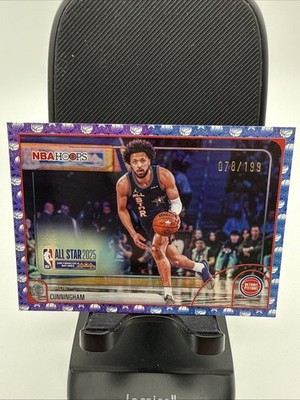 2025-2026 Hoops Cade Cunningham #282 Blue/Purple Holo Basketball /199 ALL STAR