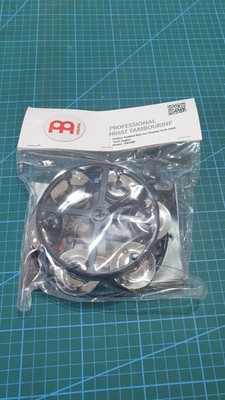 Meinl THH1BK Professional Hi-Hat Tambourine Gummirand Stahlschellen Neu OVP