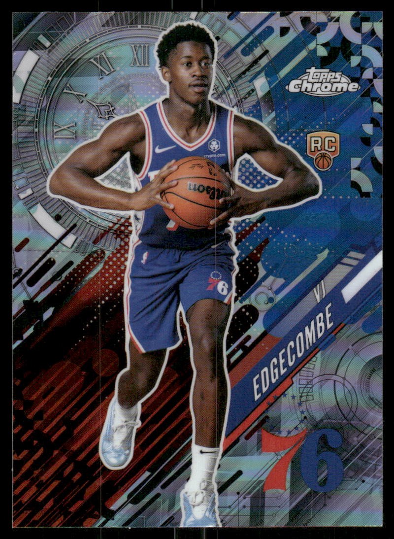 2025-26 Topps Chrome #GT-18 VJ Edgecombe Go Time Refractor