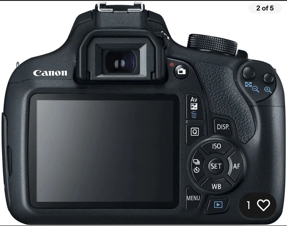 (Open Box) Canon EOS Rebel T5 DSLR Camera - Black (Body Only) #085 - Image 2 of 4