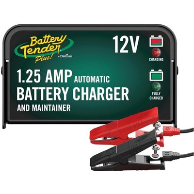 Efficient 12V Battery Charger & Maintainer - Alligator Clips