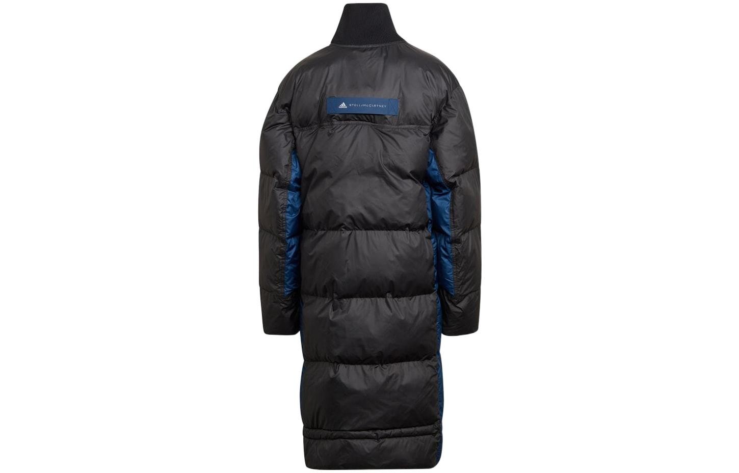 adidas Printed Logo Zip-Up Long Hooded Cotton Coat thumbnail 2