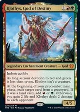 Light Play x 1 Klothys, God of Destiny - Foil - Prerelease Promo Theros Beyond D