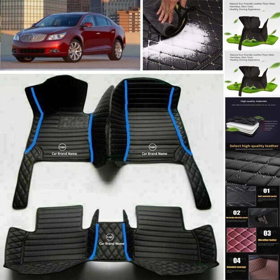 For Buick LaCrosse Car Floor Mats Luxury Waterproof Pads Liner Auto Rug Foto 4 de 4
