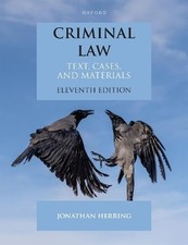 Criminal Law: Text, Cases, and Materials. Herring 9780198904656 Free Shipping**