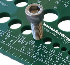 Marine Bolt Supply Nut, Bolt  Screw Gauge Standard  Metric Coarse  Fine Diame...