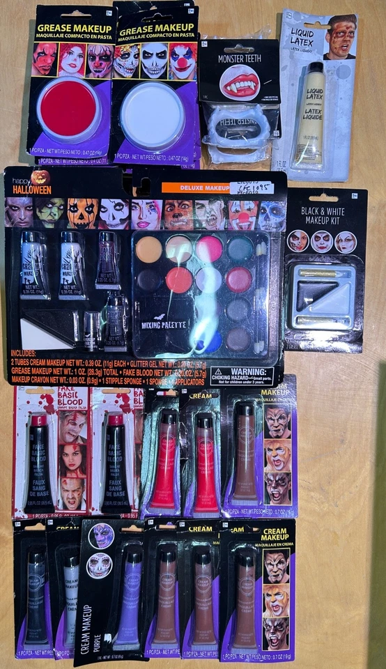 Halloween Makeup Kit and Face & Body Paint, Fake Blood, New - Image 3 of 4