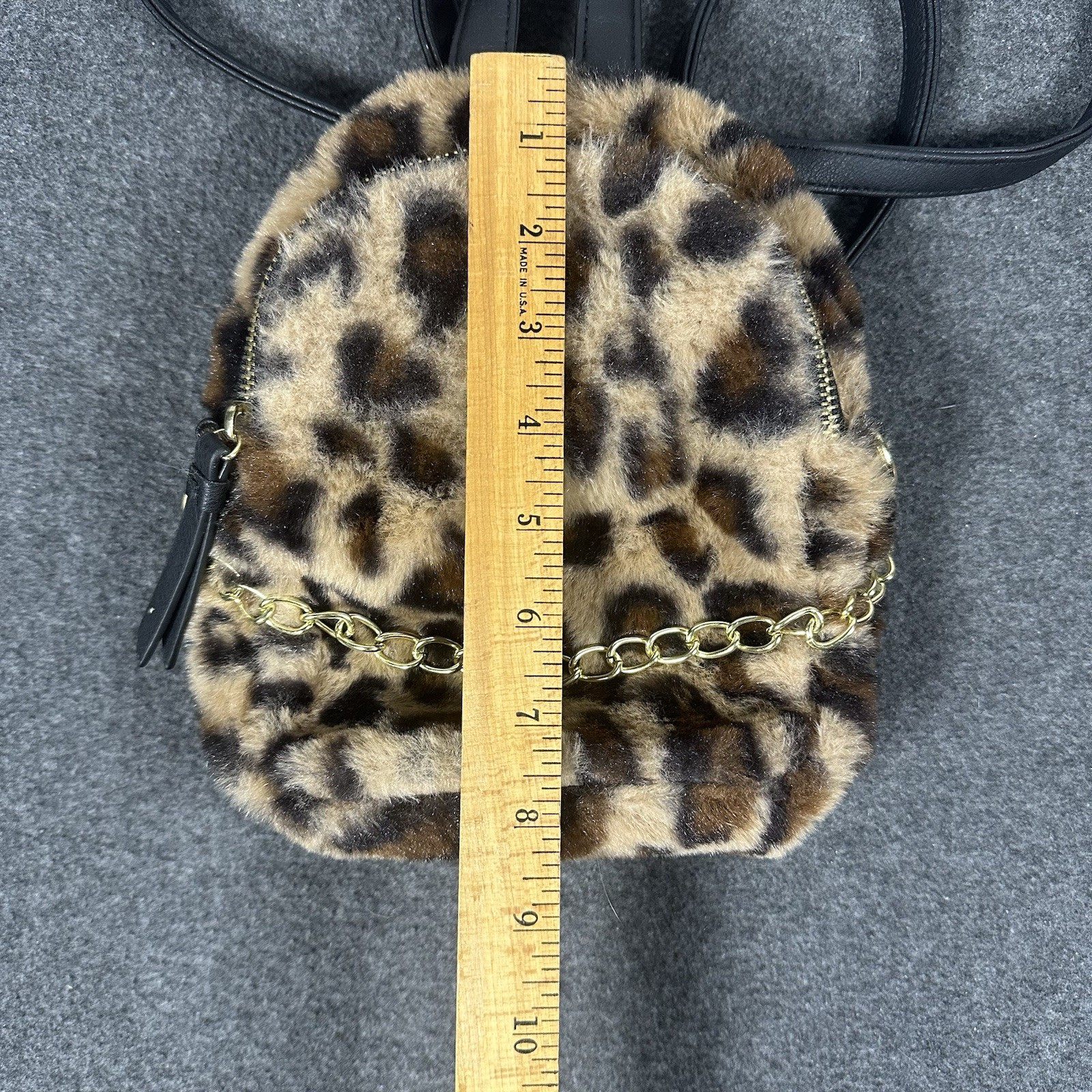 Mini Leopard Print Backpack Small Animal Print Ba… - image 4