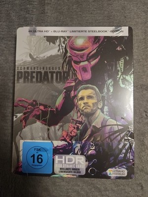 Predator , Steelbook 4KUHD & Bluray , Arnold Schwarzenegger , Neu & OVP