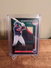 2022 Panini Stars and Stripes USA Termarr Johnson Patch Auto 3/15 Pirates