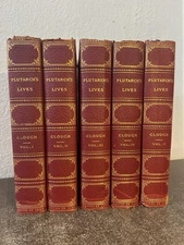 Plutarch's Lives, The Translation Called Dryden's (De Luxe) 1920 5-vol set