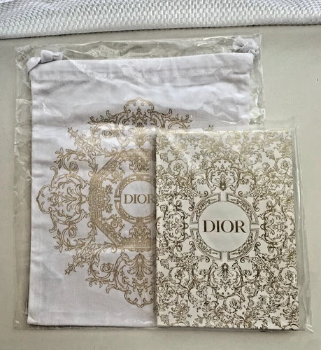 Christian Dior Nouveauté Carnet Ruban Noël 2022 Limité avec Sacoche d'origine