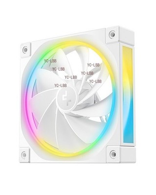DeepCool FL12R White 120mm Unique Addressable RGB Reverse Fan