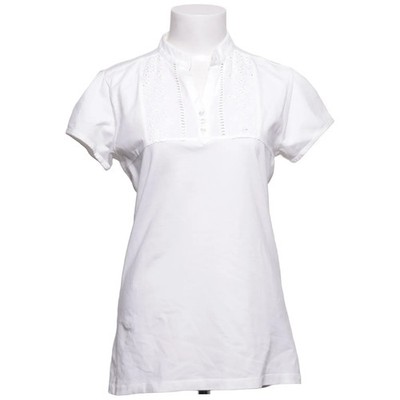 Abacus, Poloshirt, Größe: 42/44, Weiß, Baumwolle/Elasthan, Sonstiges, Damen #NlF
