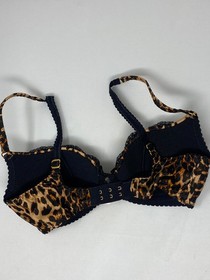 Agent Provocateur Molly Leopard Silk Bra 32D