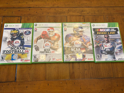 Xbox 360 sports game lot bundle (NCAA 14 included)