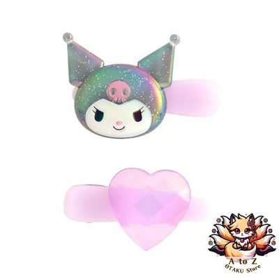 NEW Sanrio Kuromi Mini Hair Clip Set of 2 176915 | eBay