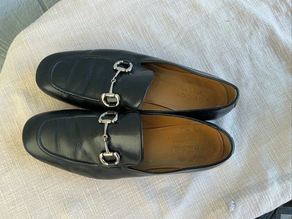 Zapatos Gucci Hombre Usados Talla 8 Negros En Excelente Estado Usados Ocasionalmente Foto 4 de 4