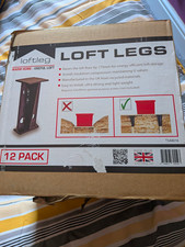 loftleg 12 Pack Loft Legs Black 175mm Raise for Loft Insulation TS44016 X2 Boxes