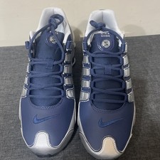 Nike Shox NZ Men’s Trainers Midnight Navy Silver Size UK 10 / EU 45 - 378341-402