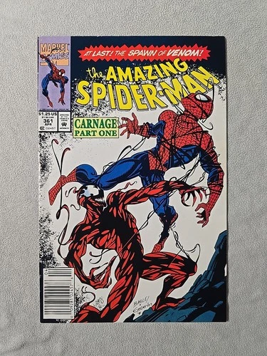 Amazing Spider-Man #361 (Marvel 1991) 1st Carnage : VF+ 8.5 Newsstand