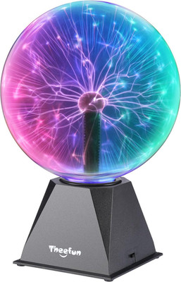 Blue Plasma Ball: 8 Inch Huge Plasma Globe Birthday Gifts Touch & Sound Sensitiv