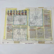 1991 Metal Collectors Magazine Original Paste-Up Production Layout Pages 4/5