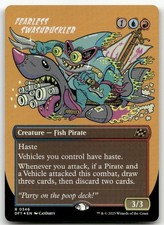 Fearless Swashbuckler (Borderless) #346 (Foil) (NM) Aetherdrift DFT Magic MTG