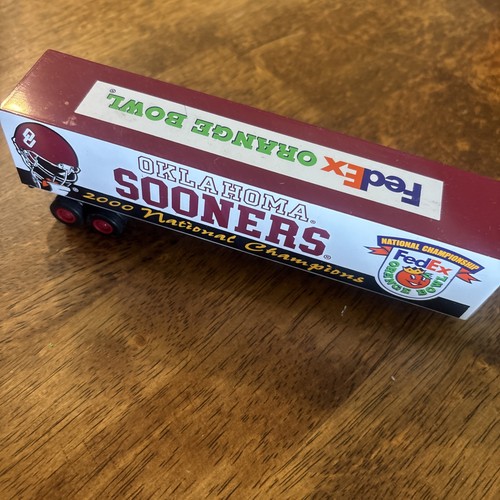 RARE Ltd Ed Oklahoma Sooners 2000 National Champion Die-Cast Semi trailer 1/2500