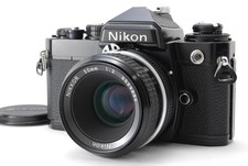 Nikon FE Black 35mm SLR Film Camera Ai 50mm f2 Lens Near MINT From JAPAN
