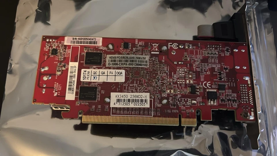 ATI Radeon HD3450 pci-e (R62BL) DDR2 256mb DVI/HDMI/VGA video card - Image 2 of 4