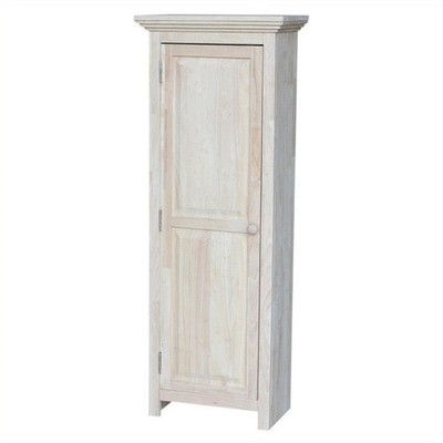 International Concepts Storage Cabinet, 48-Inch High, Solid Parawood, Unfinished