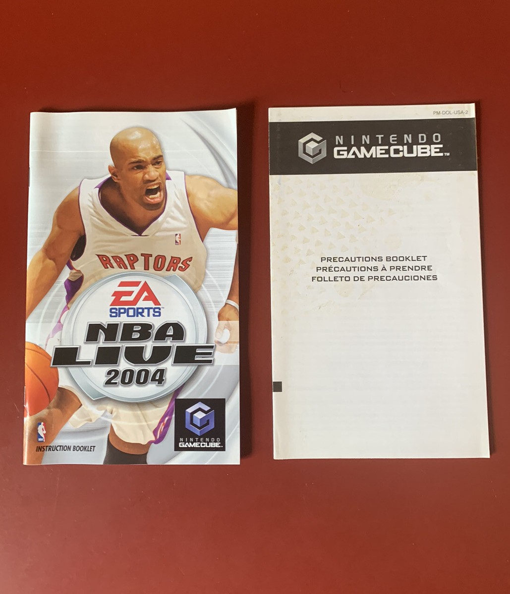 Nintendo Switch NBA LIVE2004 NBA Live 2004 (Nintendo GameCube) GAME with MANUAL And Case