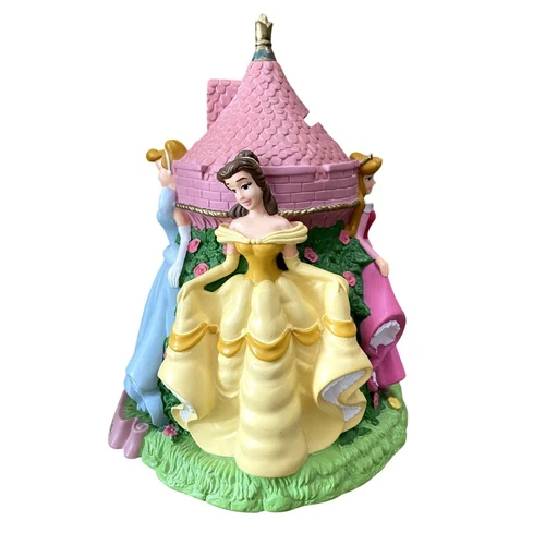 Vtg Disney World Classic Princess Coin Piggy Bank FREE US SHIPPING