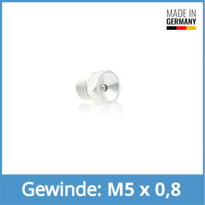 DIN 3405 (D1) M5 x 0,8 Stahl verzinktTrichterschmiernippel Schmiernippel