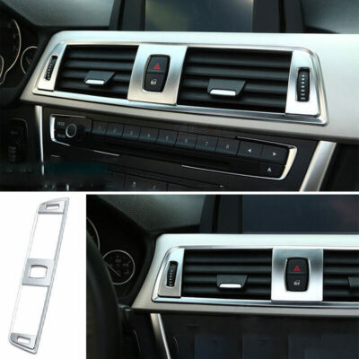 For 2013-2019 BMW 3 4 Series GT Mate Silver Central Console Air Outlet Vent Trim