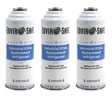 Industrial 134a Replacement, Coldest Refrigerant for Auto,(3 Ea)  21 Ounce cans