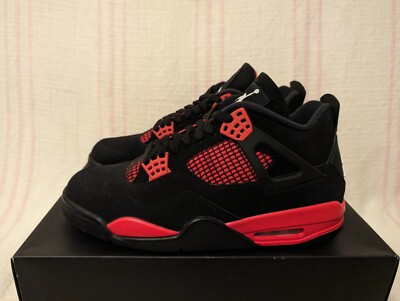 Nike Air Jordan 4 Retro AJ4 Red Thunder Black CT8527 016 Men's
