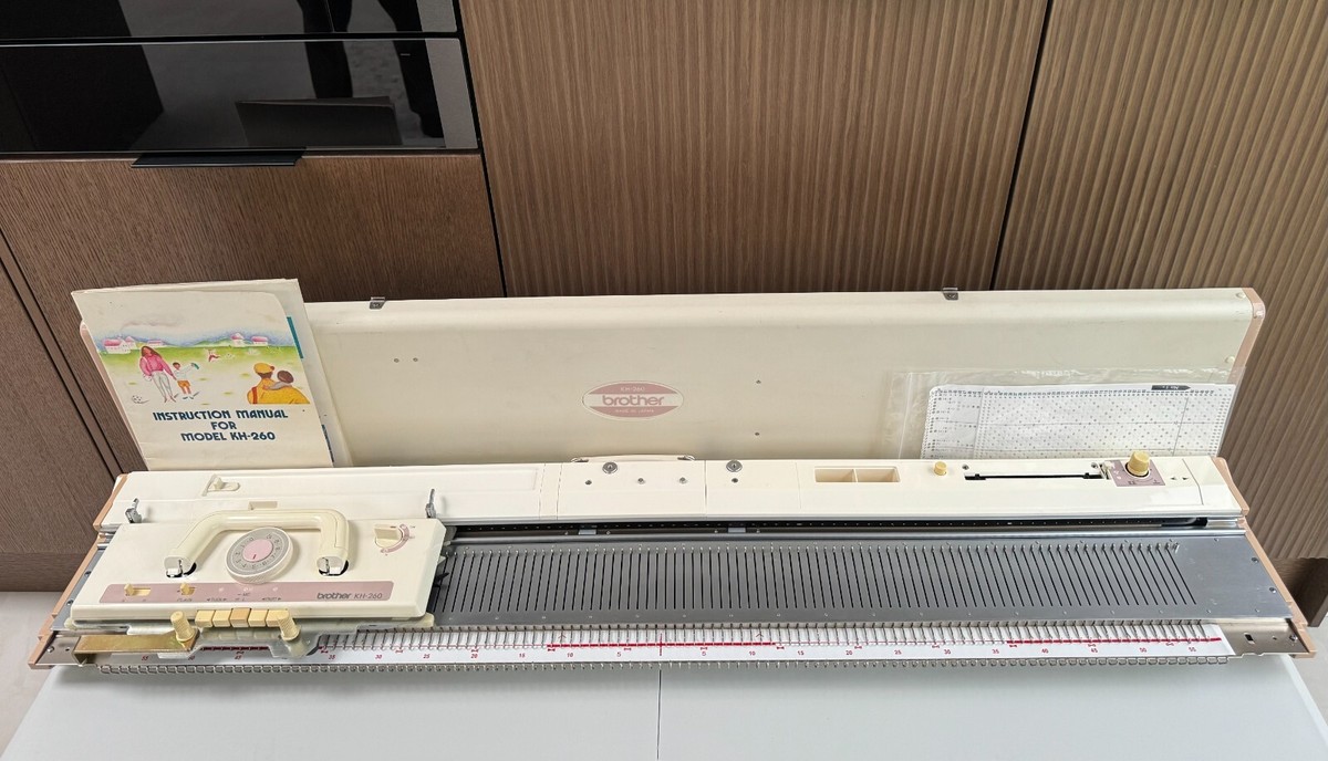 Brother knitting machine kh260 chunky punchcard reconditioned 