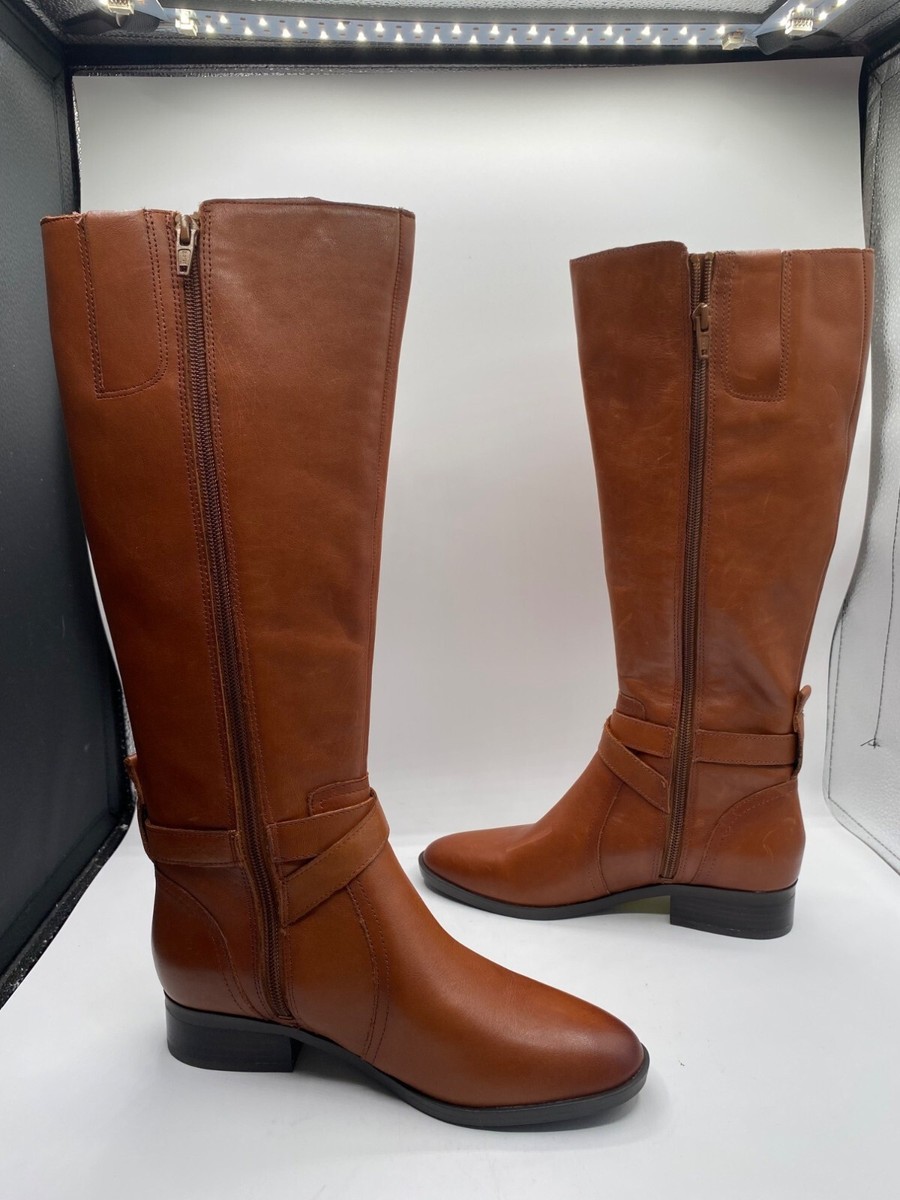 ナリスレジュアーナ Naturalizer Rena Women's Brown Zipper Wide Calf Knee High Boots