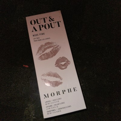 Morphe -Out And A Pout - ''NUDE PINK'' Lip Trio - Lipstick, Gloss & Pencil - NIB