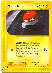 Pokemon Aquapolis 115/147 Voltorb Card