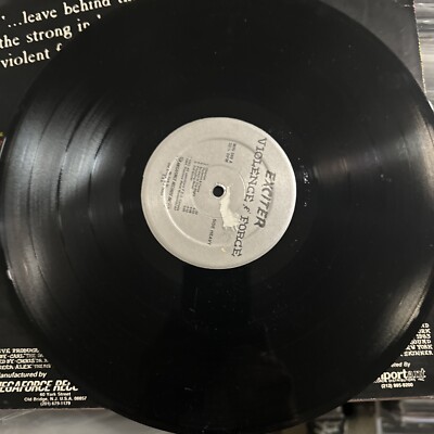 Exciter ‎– Violence & Force LP 1984 Megaforce Records ‎– MRI 569