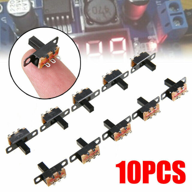 10Pcs SPDT ON-Off Miniature Slide Switch Electronic Component DIY Power UK