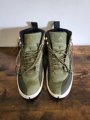 jordan 12s olive green